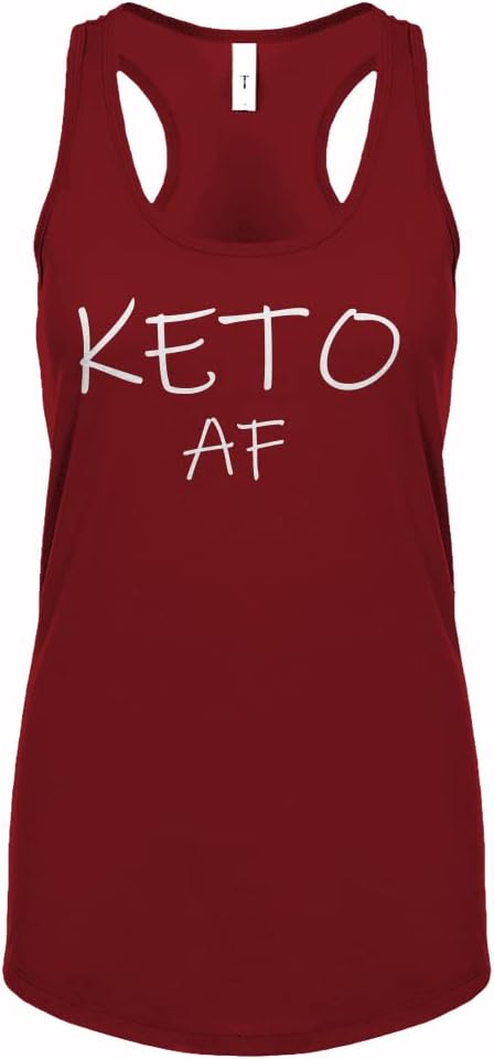 Keto AF Womens Racerback Tank Top - Red