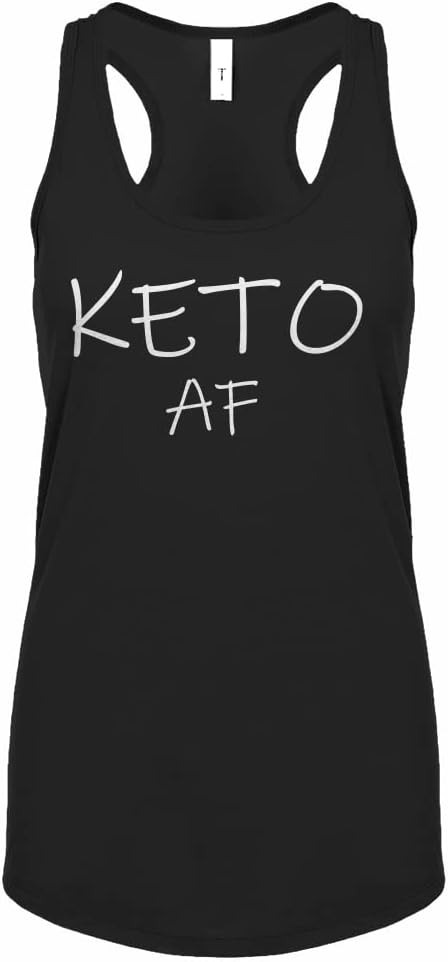 Keto AF Womens Racerback Tank Top - Black