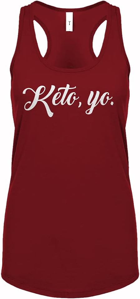 Keto, Yo Womens Racerback Tank Top - Red