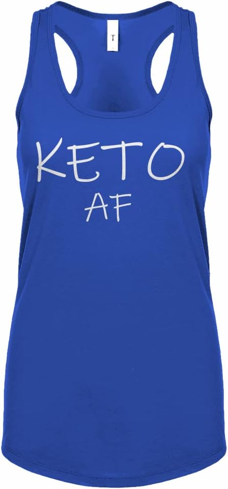 Keto AF Womens Racerback Tank Top - Royal Blue
