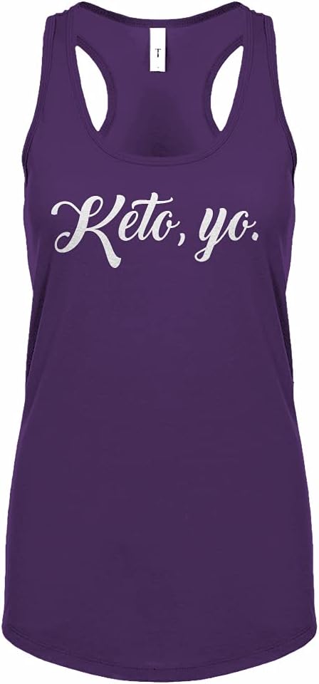 Keto, Yo Womens Racerback Tank Top - Purple