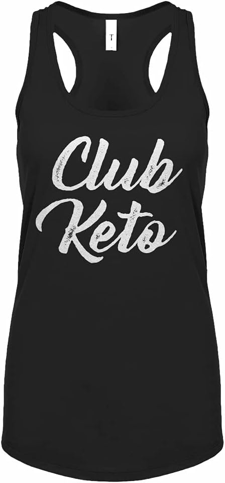 Club Keto Womens Racerback Tank Top - Black