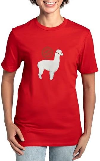 CafePress 100% Alpaca Women's Classic T Shirt Women's Relaxed Fit Classic Cotton T-Shirt - Red