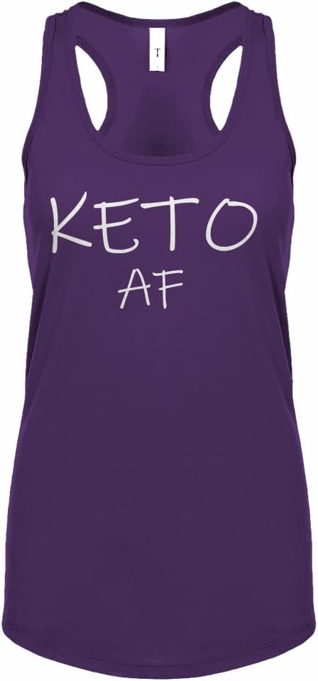 Keto AF Womens Racerback Tank Top - Purple