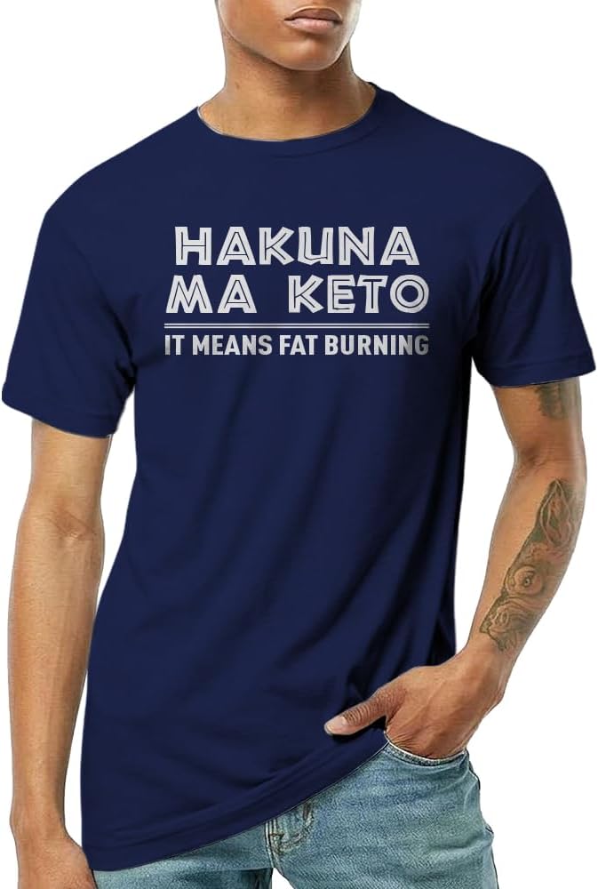 Hakuna Ma Keto Unisex T-Shirt - Navy Blue