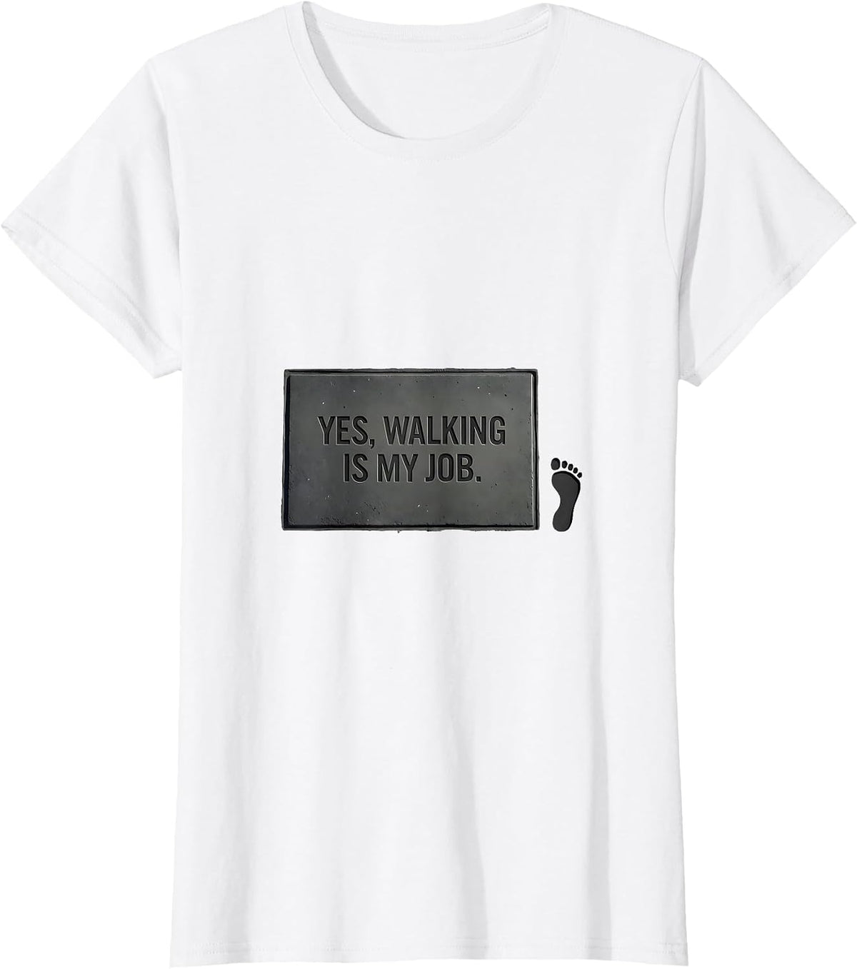 Yes, Walking Is My Job Funny Occupational Therapist Physical T-Shirt - White