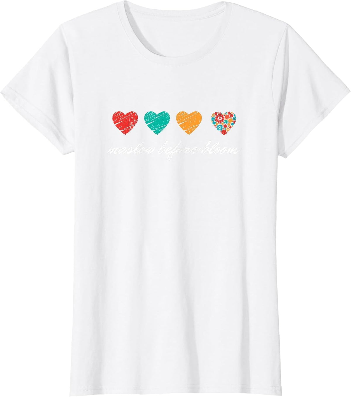 We Have to Maslow Before Blooms SPED Teacher School Retro T-Shirt - White