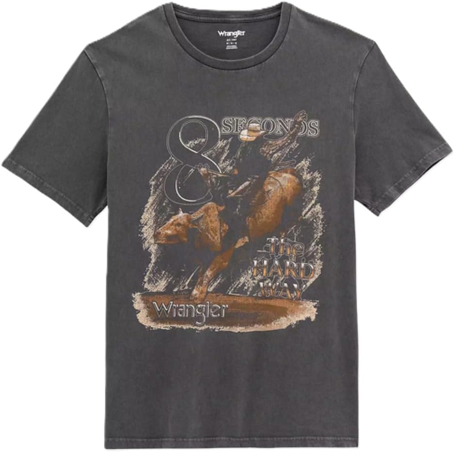 Wrangler Men's Hard Way Rodeo Graphic T-Shirt - As Pictured