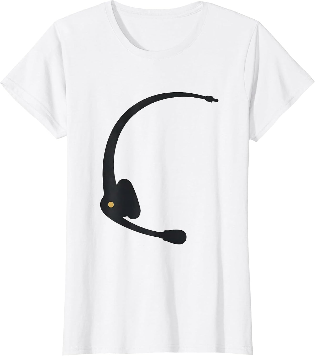 Women's Thin Gold Line 911 Dispatcher First Responder Tribute T-Shirt - White