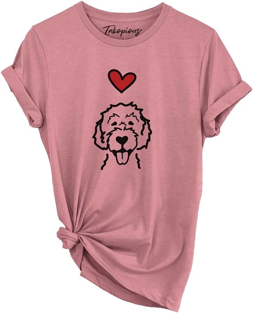 Inkopious Love Always Labradoodle T-Shirt - Unisex Mauve Crewneck
