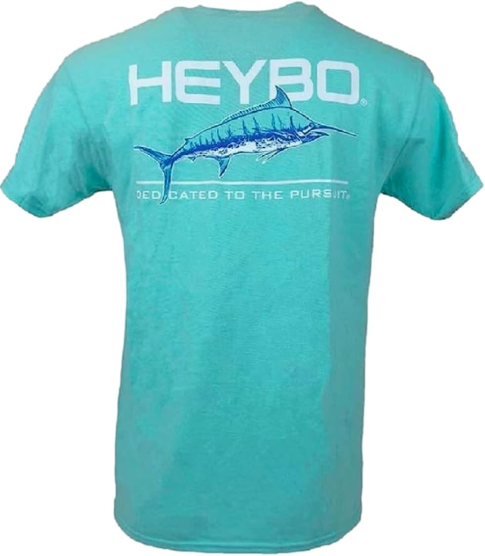 Heybo Saltwater Fishing SS T-Shirt, Saltwater Life T-Shirt - Seafoam