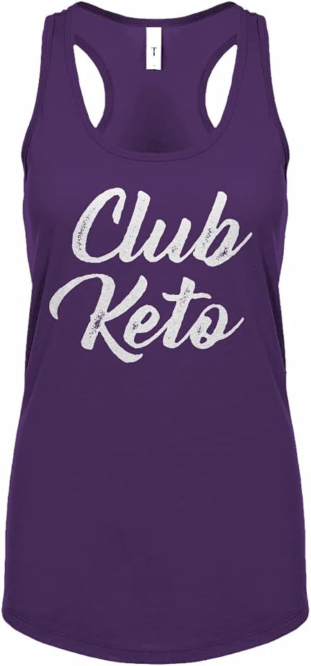 Club Keto Womens Racerback Tank Top - Purple