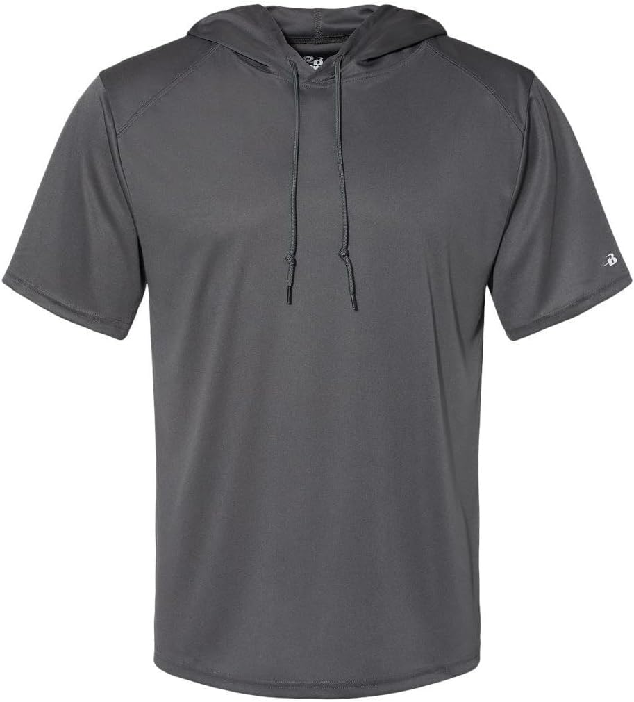 B-Core S/S Hood Tee - L - GR - As Pictured