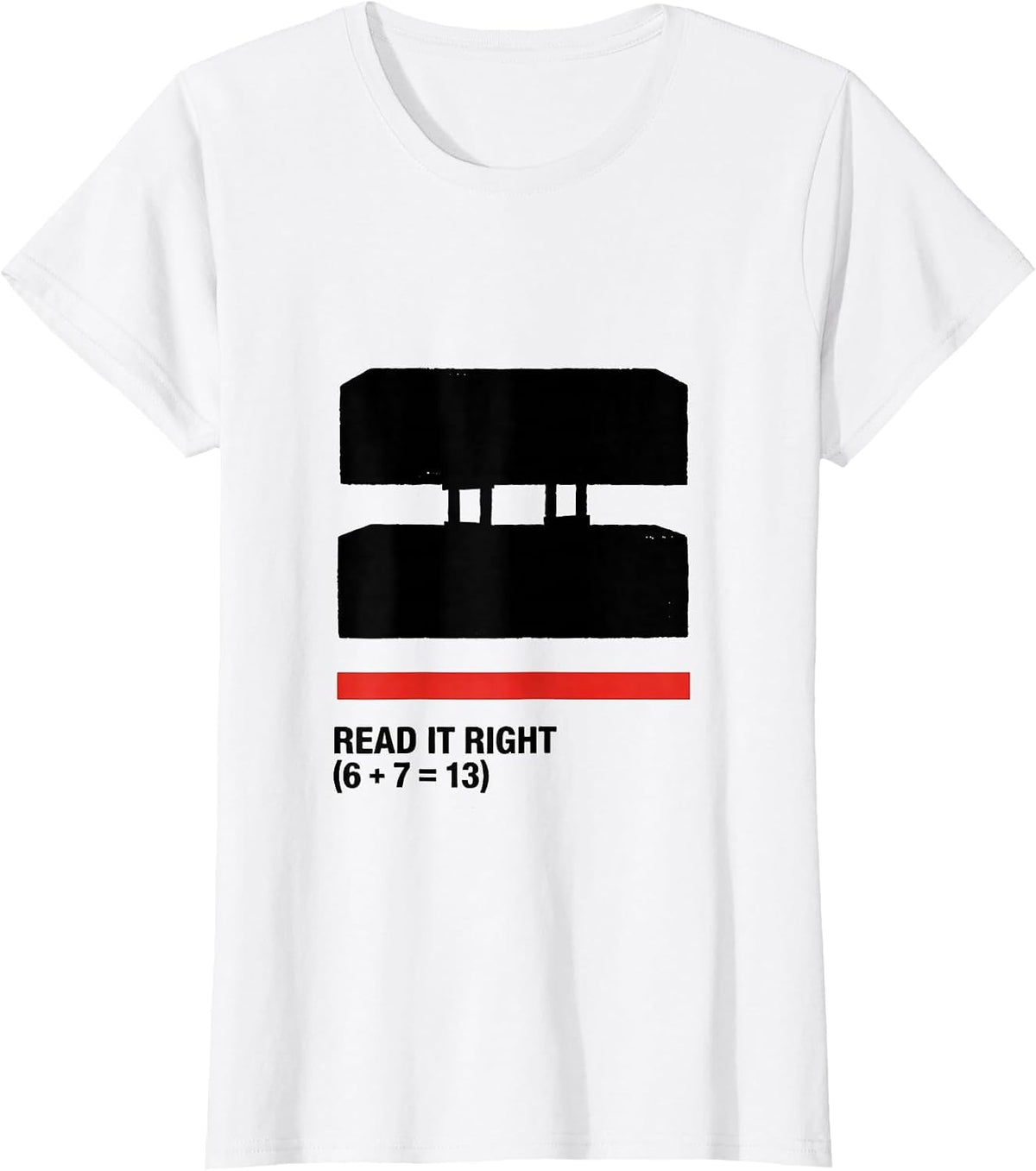 READ IT RIGHT Funny Math Teacher Meme 67 Elementary Joke T-Shirt - White