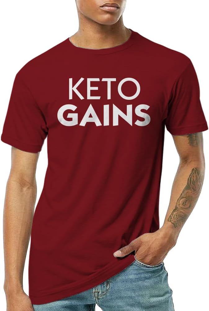 Keto Gains Unisex T-Shirt - Red