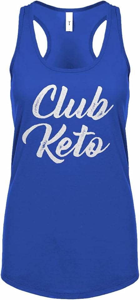 Club Keto Womens Racerback Tank Top - Royal Blue