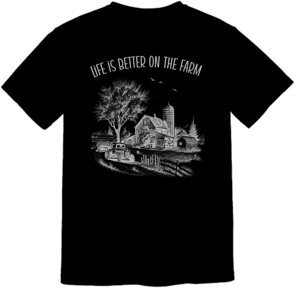 Farming Shirt, Farm Life, Farm Shirt, Homestead Gift, Farm Gift Comfort Color Tee - Black