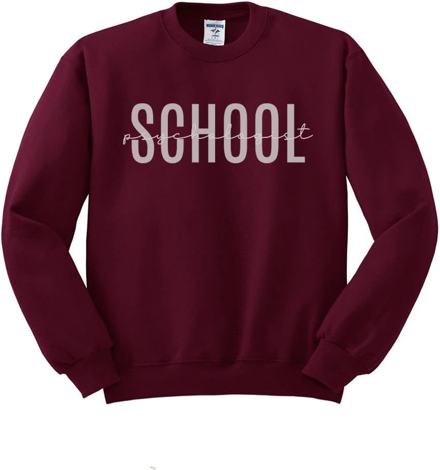 School Psychologist Sweatshirt Unisex - Maroon
