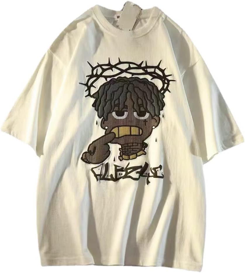 CEINOM Hip Hop Portrait Short Sleeve T-shirt Mens Oversized T Shirts Tees Cotton Tops Streetwear Casual Shirt Summer Tops -