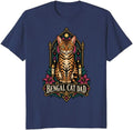 Bengal Cat Dad T-Shirt Watercolor Medallion Graphic Tee - S3