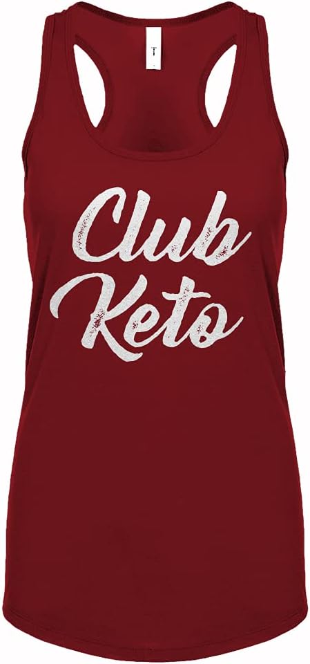 Club Keto Womens Racerback Tank Top - Red