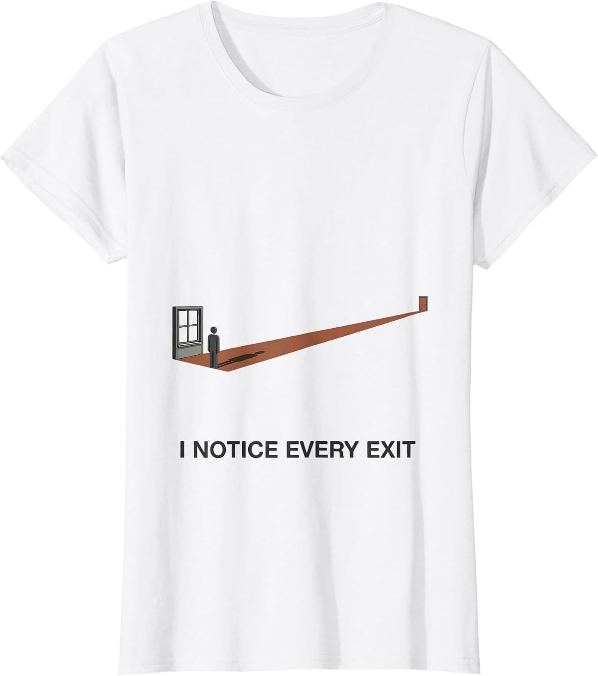 I Notice Every Exit Funny True Crime Fan Podcast Junkie T-Shirt - White