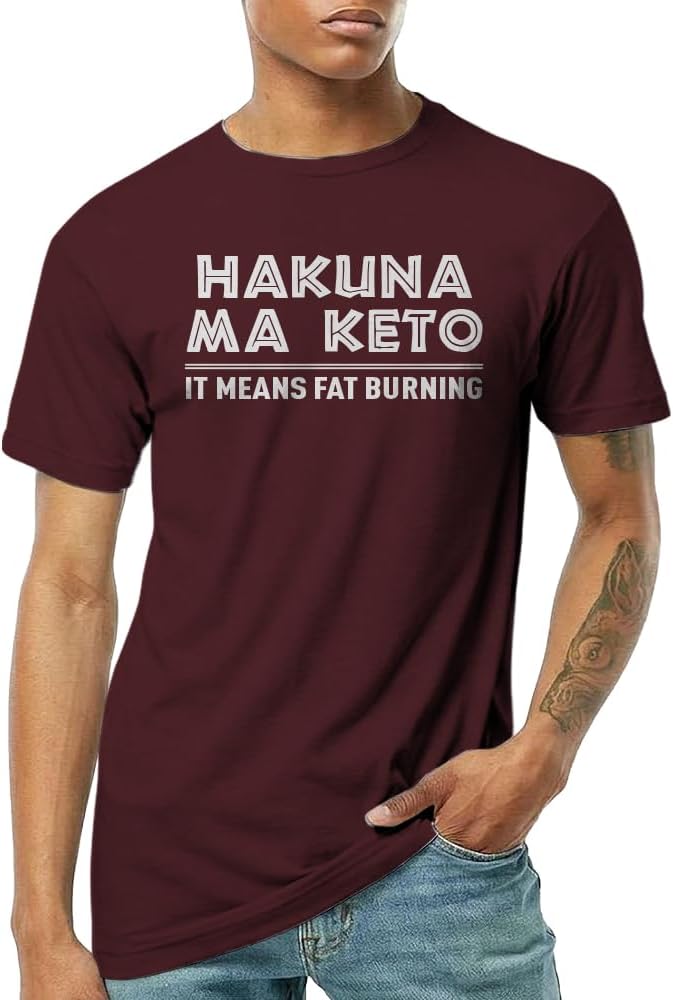 Hakuna Ma Keto Unisex T-Shirt - Maroon