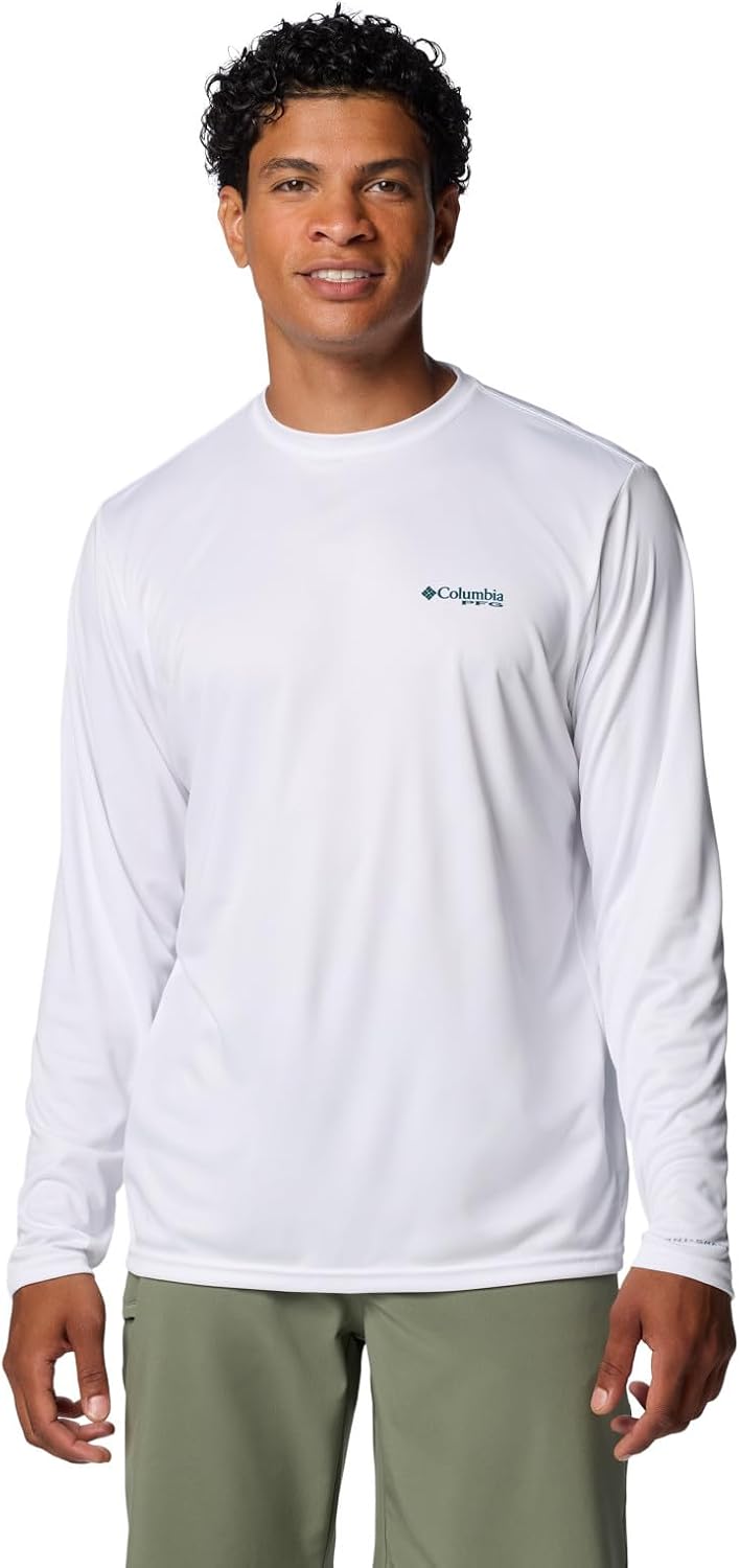 Columbia Men's Terminal Tackle PFG Blackline Long Sleeve - White\/Blackline Mahi