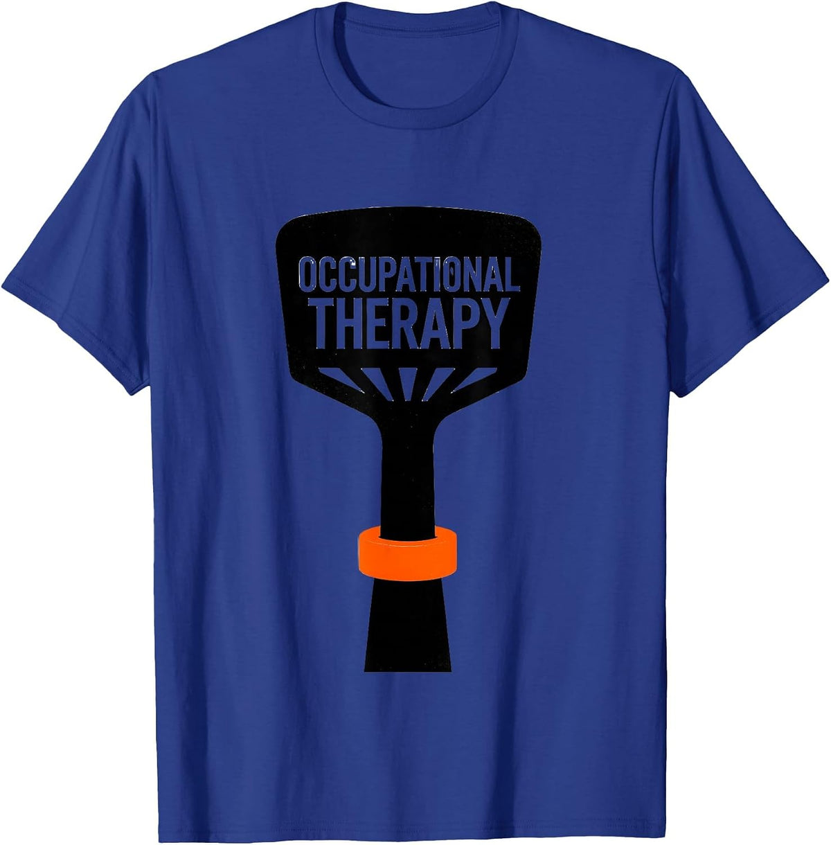 Occupational Therapy Stencil Graphic OT Therapist Work Wear T-Shirt - Royal Blue