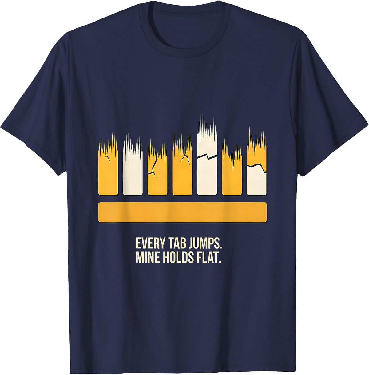 Men's Every Tab Jumps Mine Holds Flat 911 Dispatcher Thin Line T-Shirt - Navy Blue