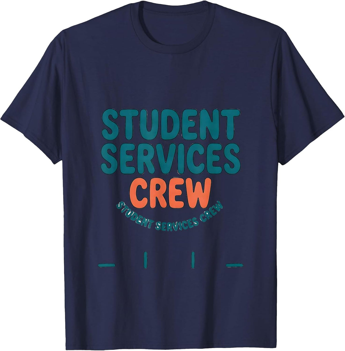 Men's Student Services Crew School Counselor Psychologist Crew T-Shirt - Navy Blue