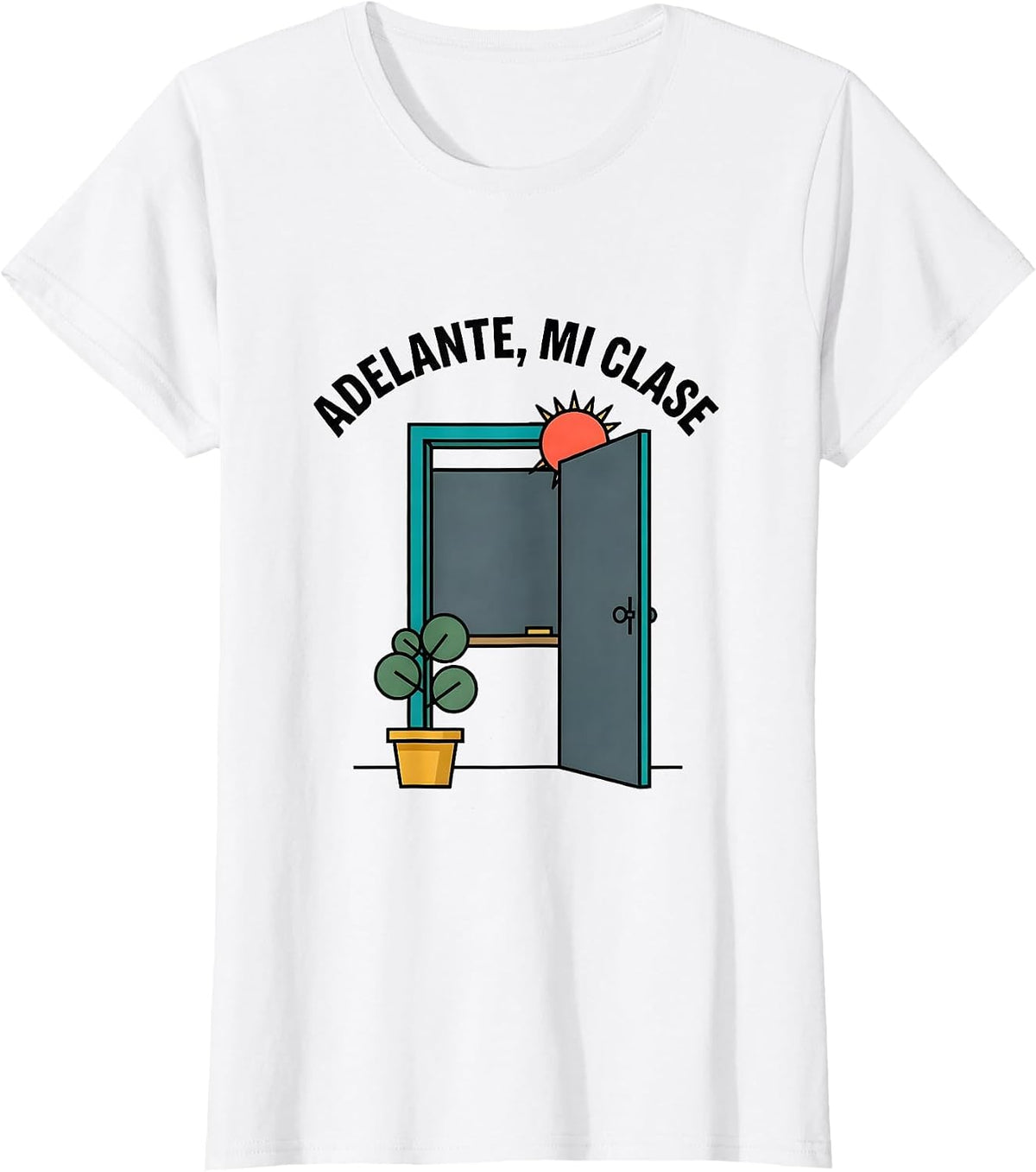 Adelante Mi Clase Bilingual Spanish Teacher Back To School T-Shirt - White