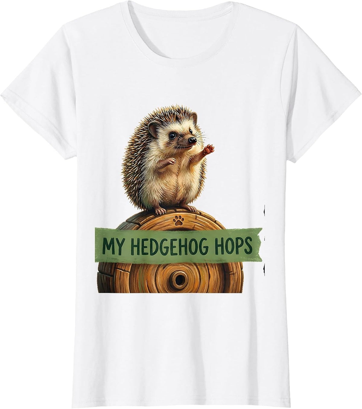 Women's My Hedgehog Hops Storybook Cute Hedgehog Lover Gift T-Shirt - White