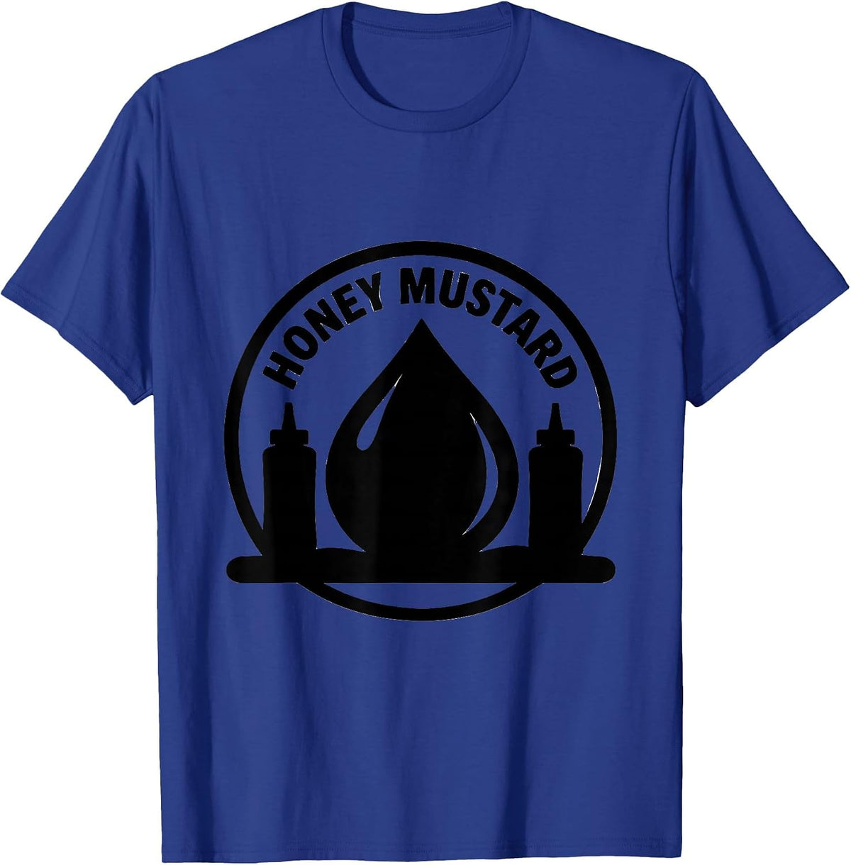 Honey Mustard Halloween Condiment Group Costume Matching T-Shirt - Royal Blue