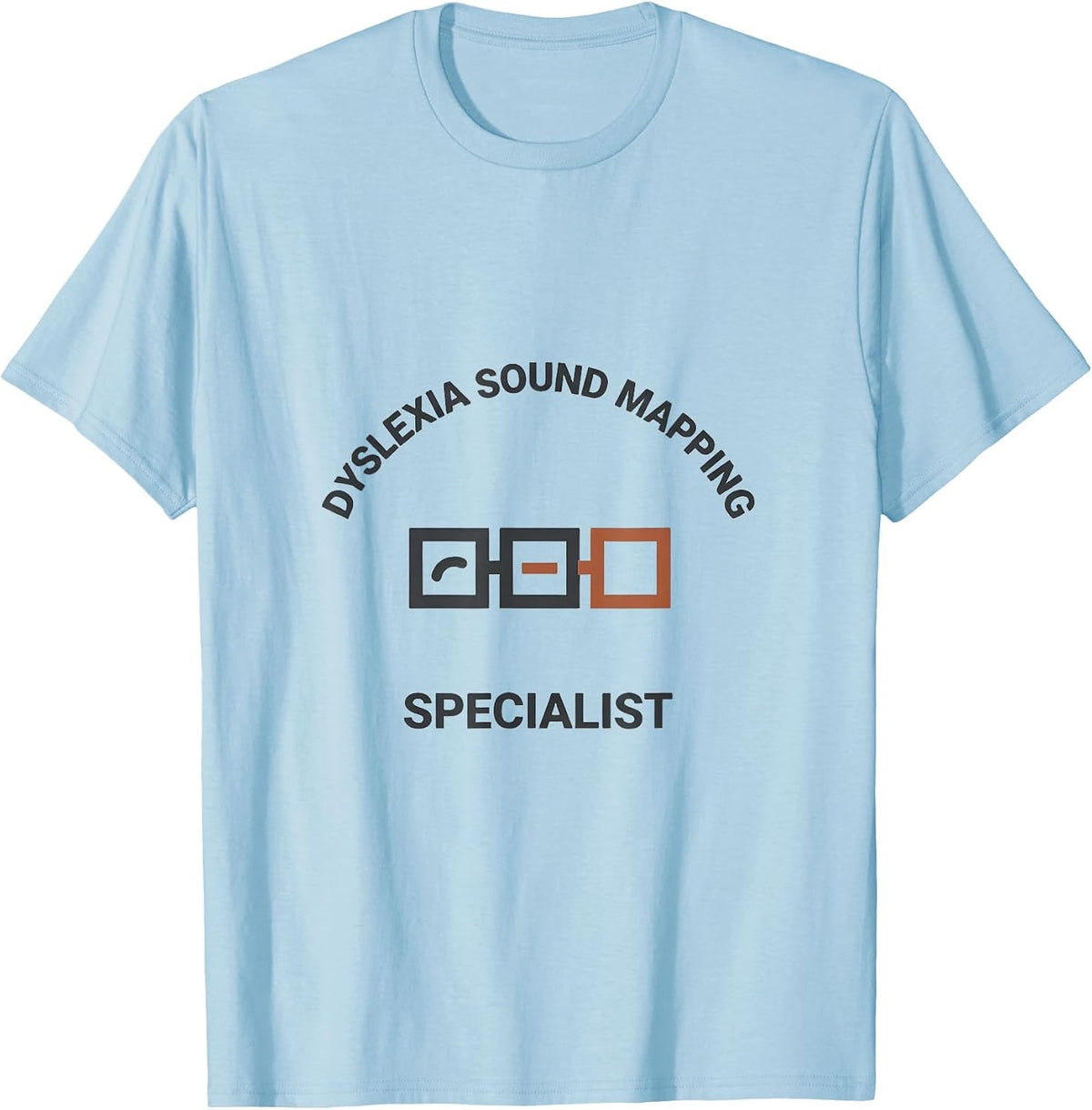 Men's Dyslexia Sound Mapping Specialist Minimalist Teacher T-Shirt - Baby Blue