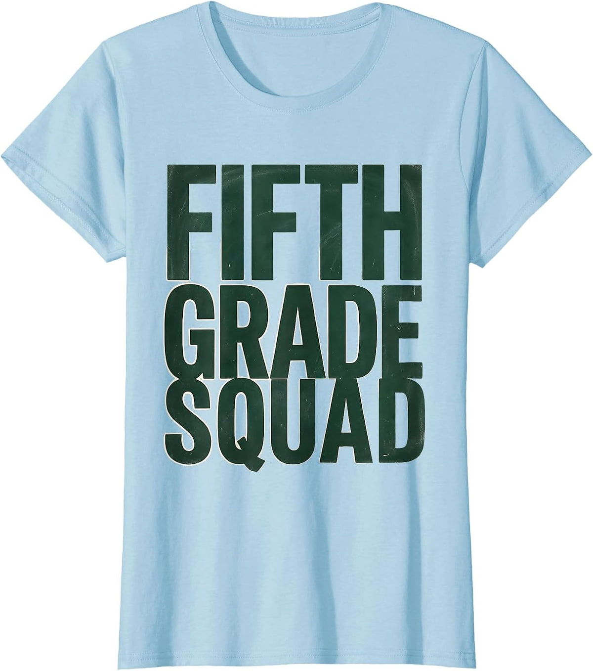 Fifth Grade Squad Cute Teacher Pencil Apple Back To School T-Shirt - Baby Blue