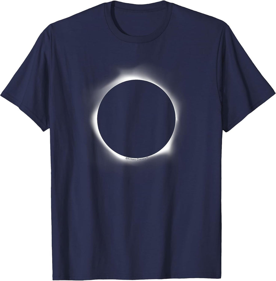 Circle Total Solar Eclipse Celestial Fanatic T Shirt T-Shirt - Navy Blue