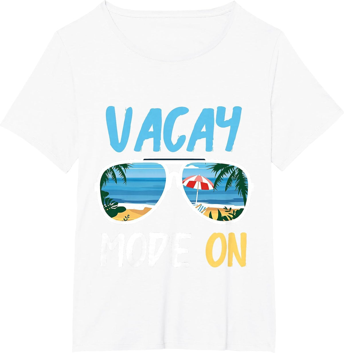 Cute Funny Vacay Mode On Summer Family Vacation T-Shirt - White