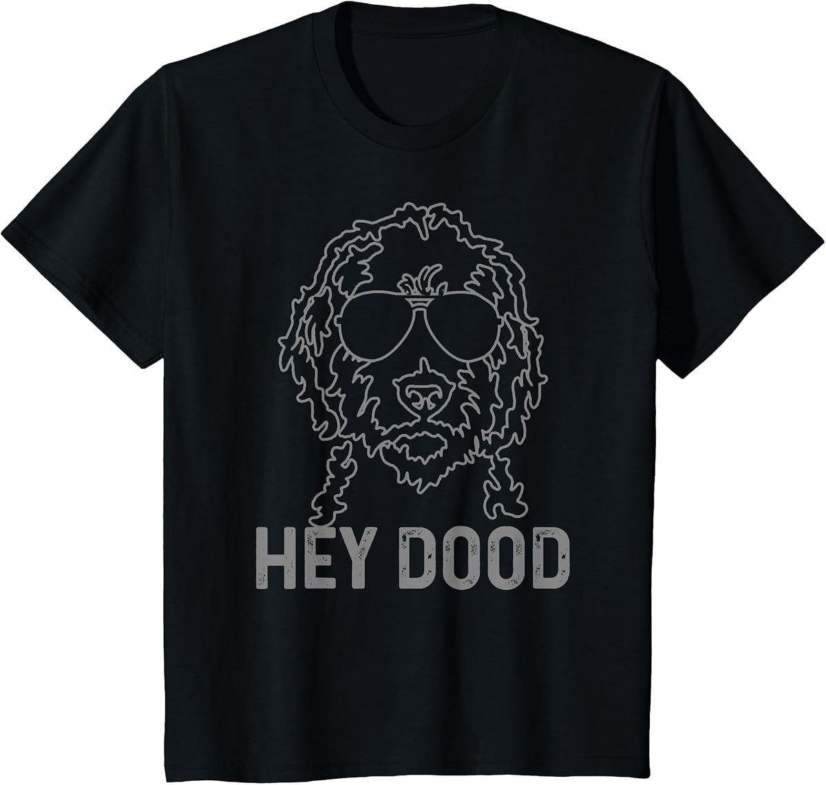 Goldendoodle Hey Dood Funny Labradoodle Doodle Dog T-Shirt - Black