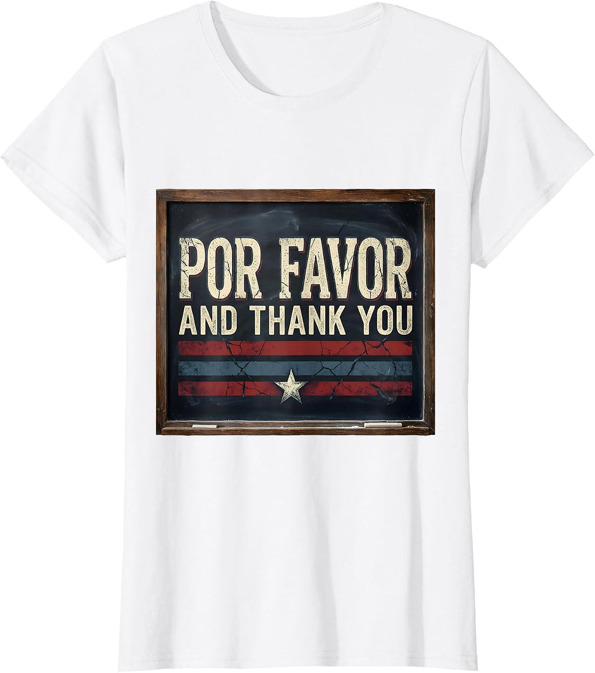 Por Favor and Thank You Spanish Teacher Design T-Shirt - White