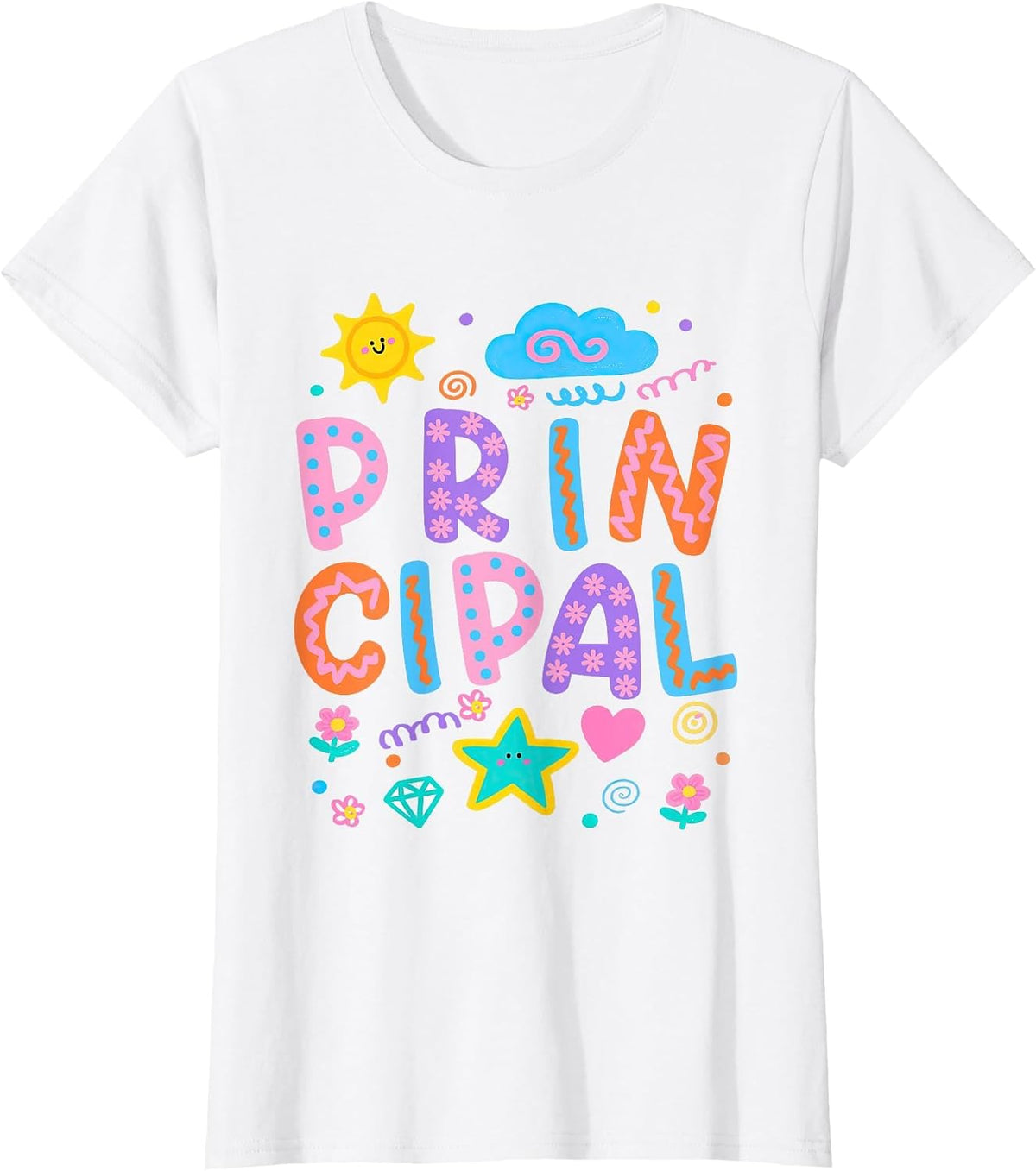 Principal School Staff Appreciation Elementary-School Women T-Shirt - White
