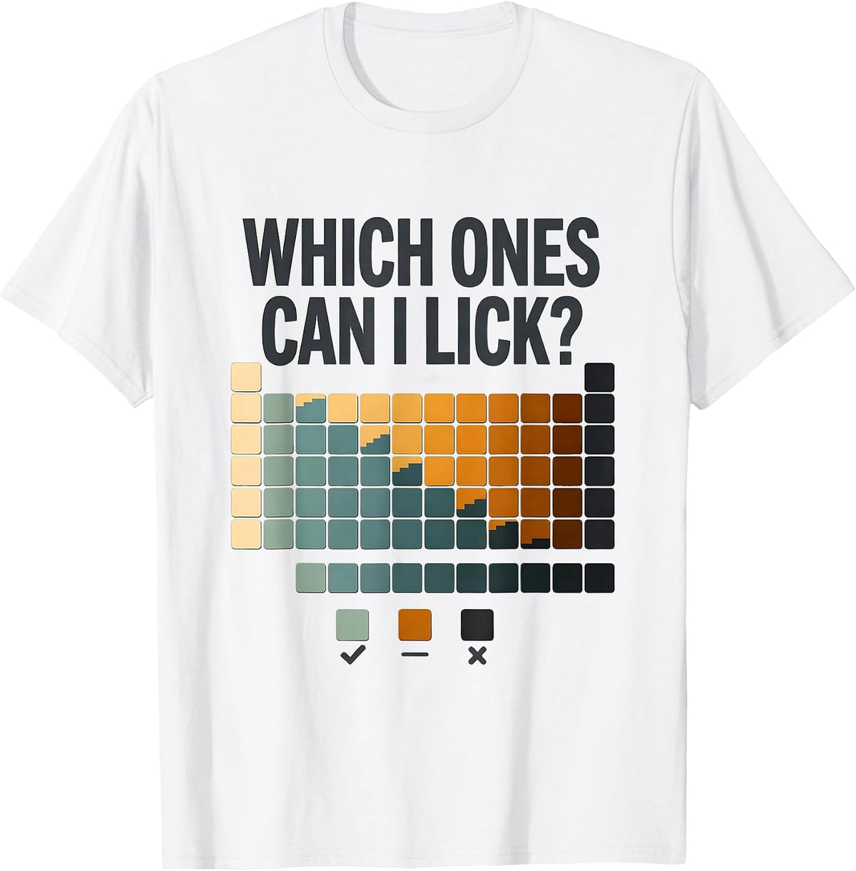 Men's Which Ones Can I Lick Funny Periodic Table Chemistry Teacher T-Shirt - White