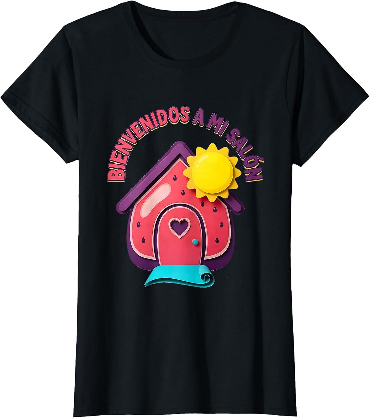 Bienvenidos A Mi Salón Bilingual Spanish Teacher Back T-Shirt - Black