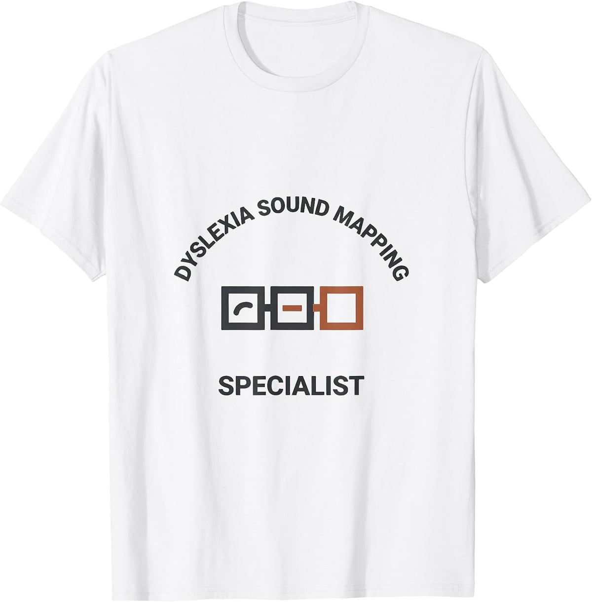 Men's Dyslexia Sound Mapping Specialist Minimalist Teacher T-Shirt - White