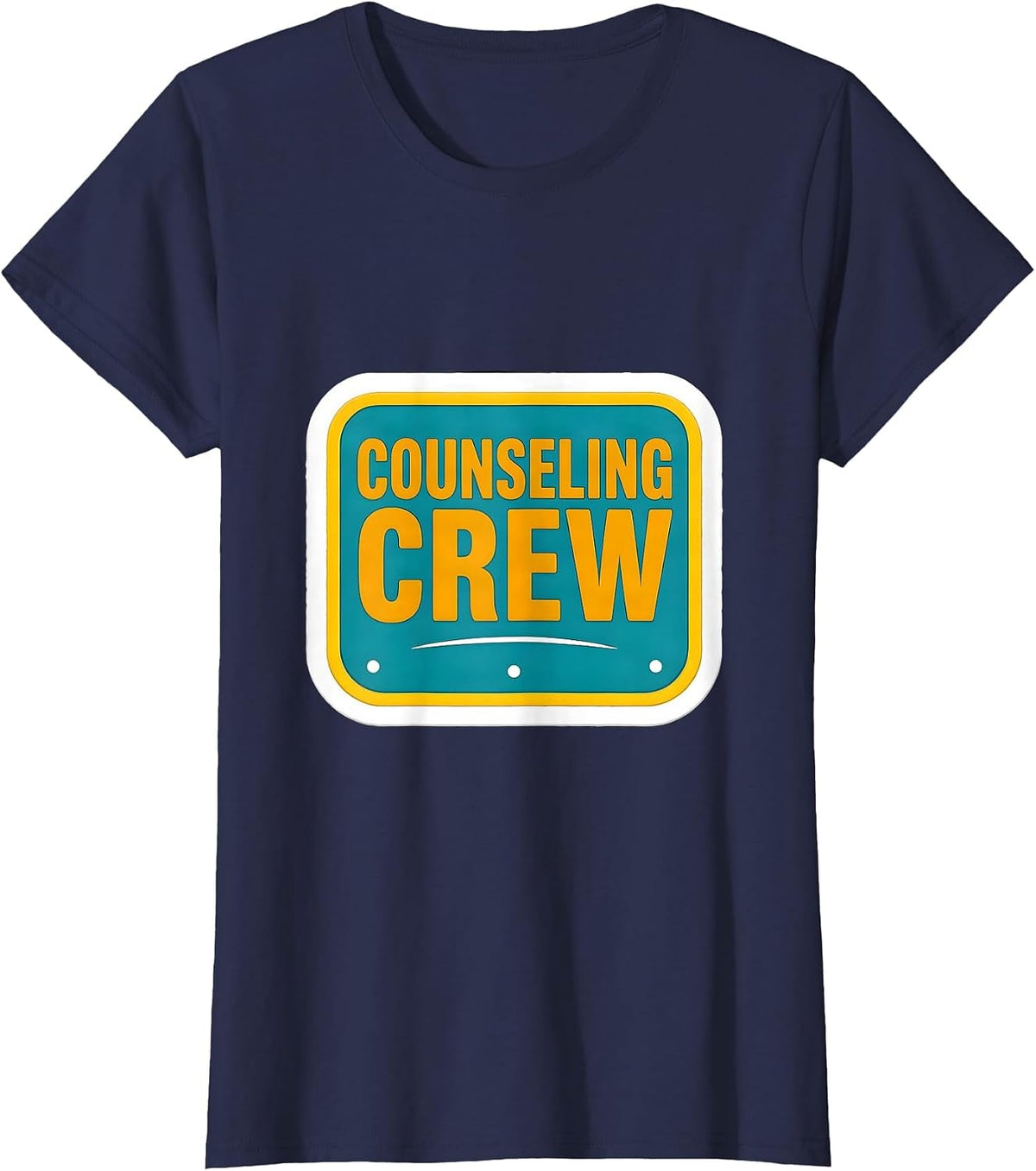 Women's Counseling Crew Warm Humor School Counselor Psychologist T-Shirt - Navy Blue