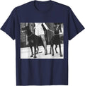 Beware Dobermans on Duty T-Shirt - Navy Blue