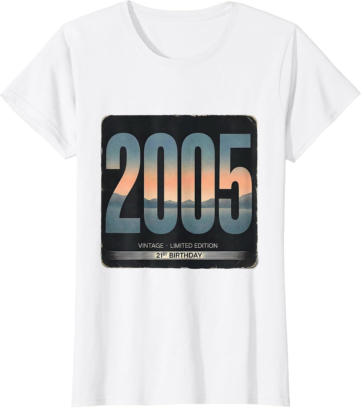 Vintage 2005 Limited Edition 21st Birthday Gift T-Shirt - White