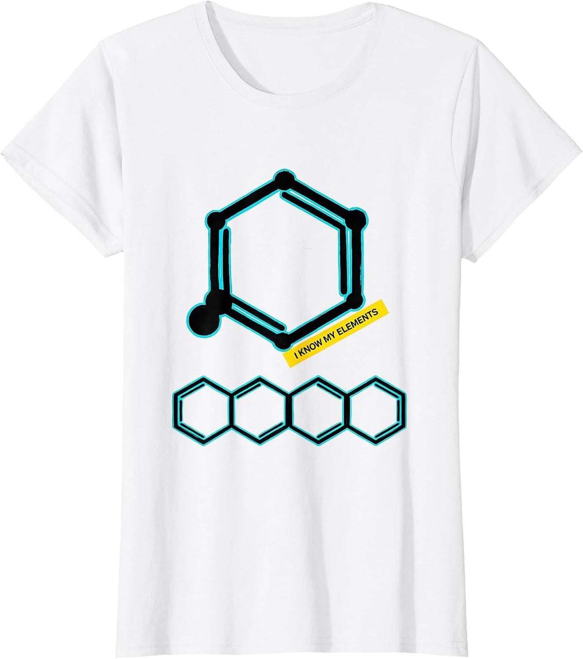 I Know My Elements Funny Chemistry Nerd Science Humor Gift T-Shirt - White