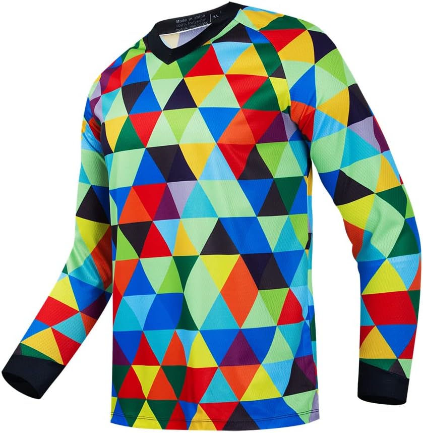 Cycling Sweatshirt Men MTB T-Shirt Long Sleeve Bike Motorcycle Shirts Bike Jersey Tops UV Protection - Cd9571