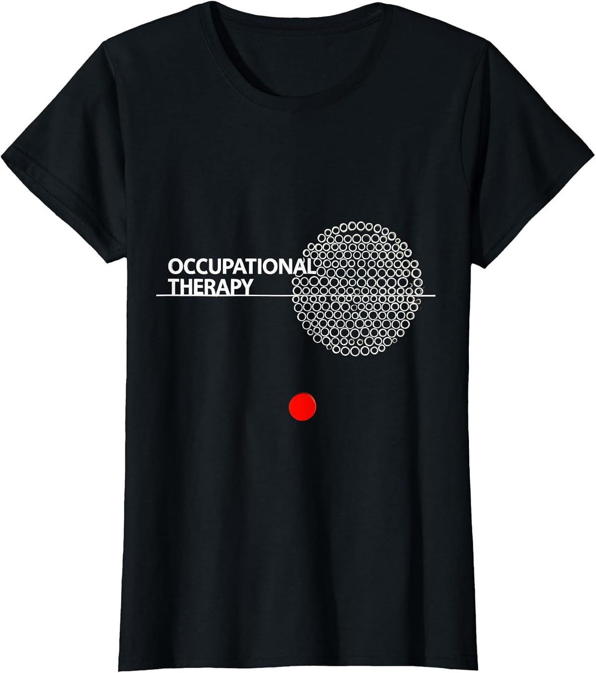 Women's Occupational Therapy Funny OT Therapist Work Wear T-Shirt - Black